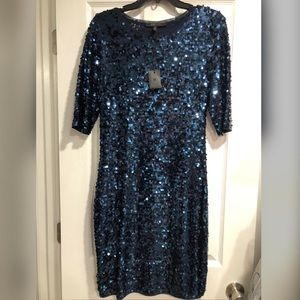 NWT BCBG Max Azria Sapphire Sequin Dress